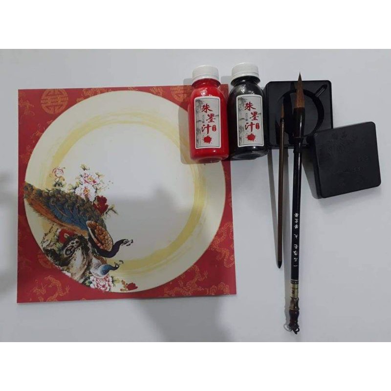 Combo bộ bút, mực, giấy, nghiên